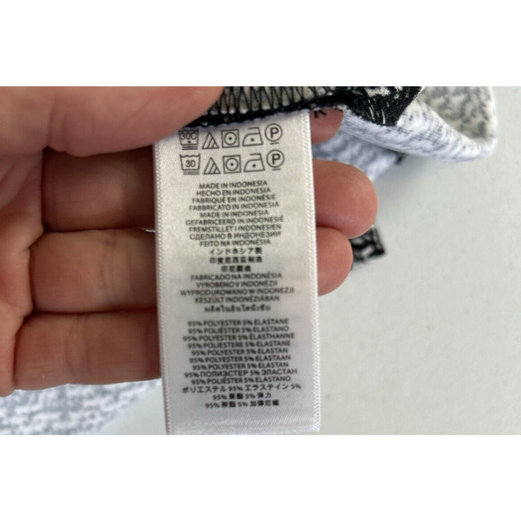 Michael Kors‎ Pencil Skirt Size 14 Black White Patterned Straight Career Stretch - Picture 9 of 9